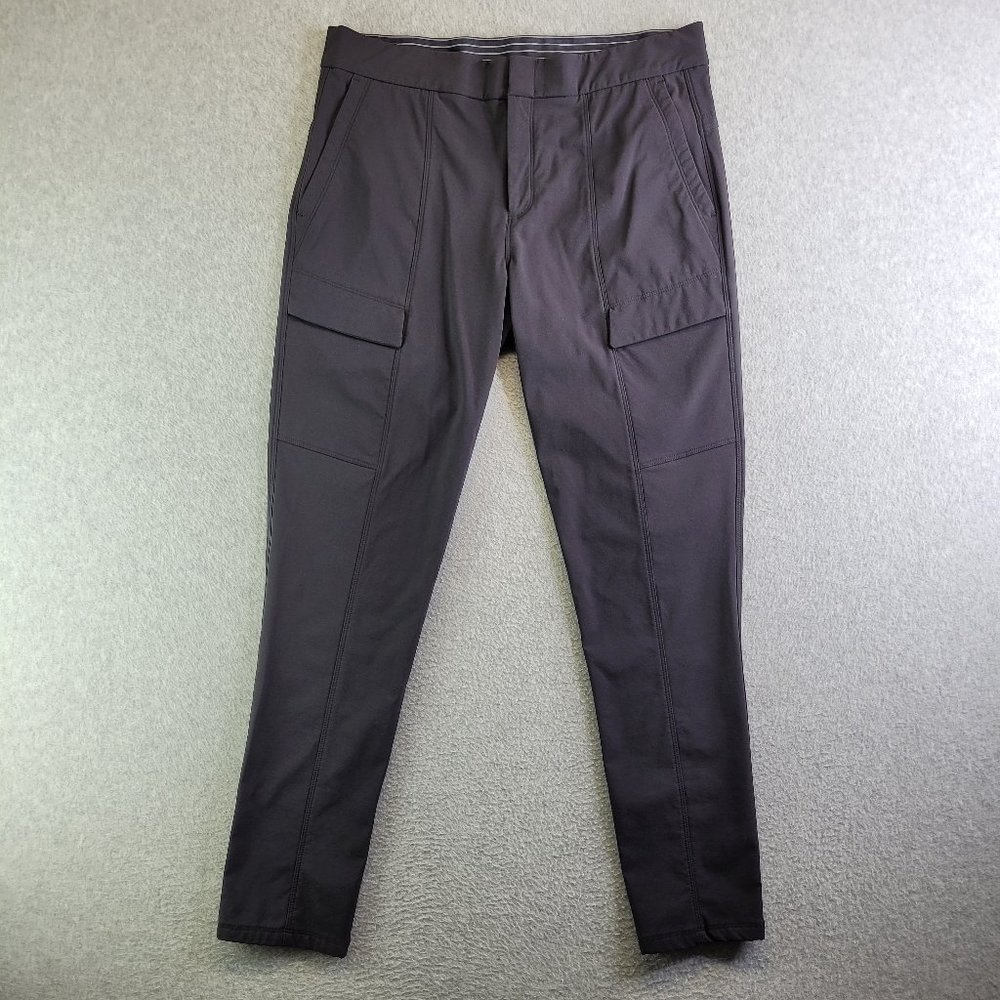 Athleta Black Cropped Cargo Pants